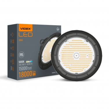 LED High Bay Light VIDEX HB01 100W 5000K 18000Lm Black