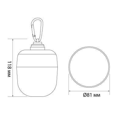LED rechargeable lamp with remote control VIDEX VL-NL103W-R RGB - photo №14