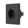 Single schuko socket coal black VIDEX NOTA (VF-NT-SK1G-BL) - photo 