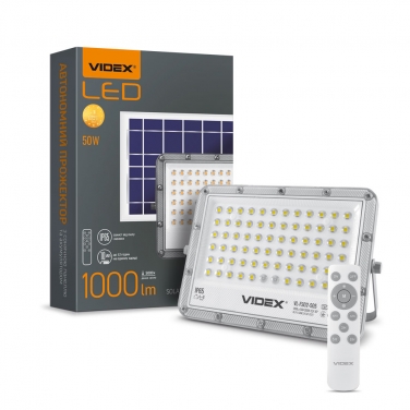 LED прожектор автономный VIDEX 1000LM 5000K 3.2 V