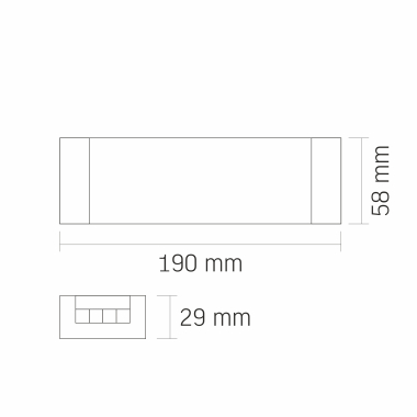 Блок живлення для LED стрічки VIDEX DC24V 8.34A 200W IP20 (VL-LST-P200-24V) - фото №4