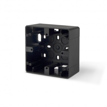 Overhead mounting box, single, black graphite VIDEX BINERA