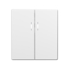 Switch 2 gang with LED backlight white matte VIDEX NOTA (VF-NT-SW2L-WH) - photo №2
