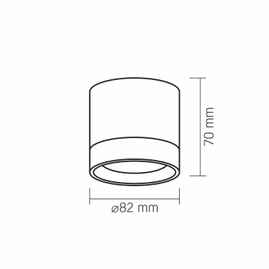 Ceiling spotlight luminaire VIDEX for GX53 lamp VL-SPF15A-B Black - photo №10