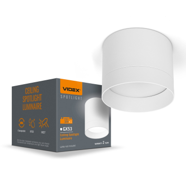 Ceiling spotlight luminaire VIDEX for GX53 lamp VL-SPF15A-W White - photo