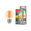 LED лампа TITANUM  Filament G45 4W E27 2200K бронза