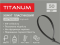 Хомут пластиковий 4.8x300мм 50шт УФ PA6.6 чорний (TF-PH4830-B) TITANUM - фото