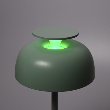 LED лампа настiльна з акумулятором VIDEX VL-TF23G 8.5W 4000K+RGB Green - фото №7