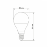 LED лампа VIDEX  G45e 3.5W E14 4100K - фото №3