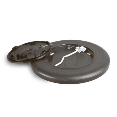 LED світильник з декоративною підсвіткою круглий VIDEX DL3R 18W 4000K Чорний - фото №3