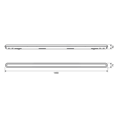 LED Linkable Linear Light VIDEX BNWL05 50W IP65 1.5М 5000K 220V - photo №15
