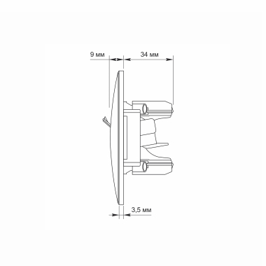 Розетка CAT3 одинарна телефонна біла VIDEX BINERA - фото №6