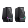 Стерео колонки HAVIT SK768 USB 10W RGB Black - фото 