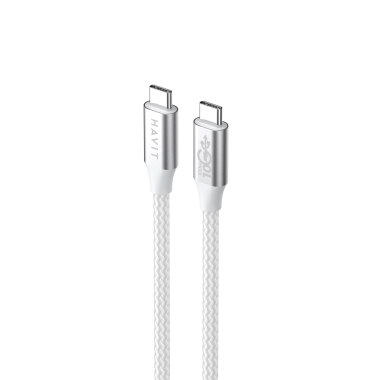Кабель USB-C to USB-C HAVIT HV-CB6290 PD100W 5A 1м White - фото