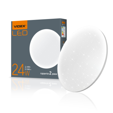 LED світильник настінно-стельовий VIDEX 24W 4100K Зоряне небо - фото