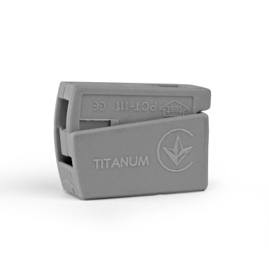 Клемник швидкого монтажу світильників 1п сірий PA (TF-KNG-L1) TITANUM - фото №4