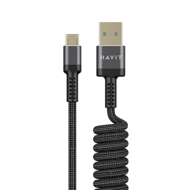 Кабель спіральний Micro USB HAVIT HV-CB6250 2.4A 1.5м - фото №4