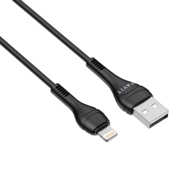 Кабель USB - Lightning HAVIT CB6160-L 2A 1.8м Black - фото №4