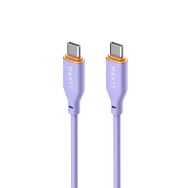 Кабель Type-C to Type-C HAVIT HV-CB603 PD60W 3A 1.2м (гіпереластичний) - фото