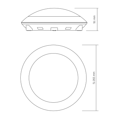 Світильник IP65 під лампу E27 VIDEX VL-BHR-E2726SB з датчиком руху - фото №19