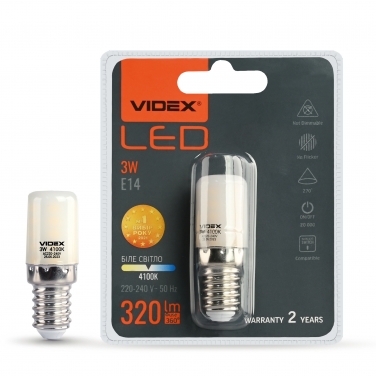LED lamp VIDEX ST25e 3W E14 4100K