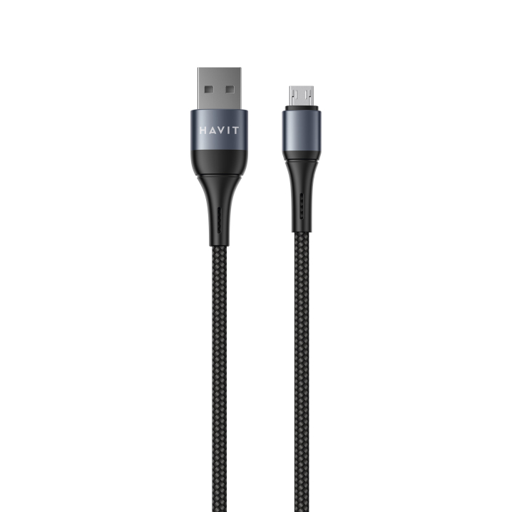 Кабель USB - Micro USB HAVIT HV-CB649C 2.1A 1м Black - фото
