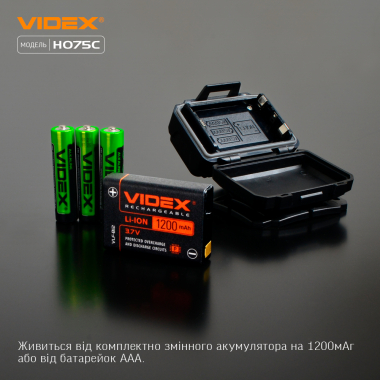 Налобний світлодіодний ліхтарик VIDEX VLF-H075C 550Lm 5000K - фото №19
