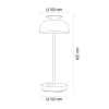 LED лампа настiльна з акумулятором VIDEX VL-TF23G 8.5W 4000K+RGB Green - фото №12