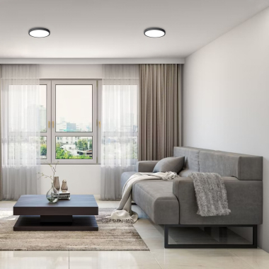 LED Світильник круглий накладний VIDEX 24W 5000K Black - фото №3