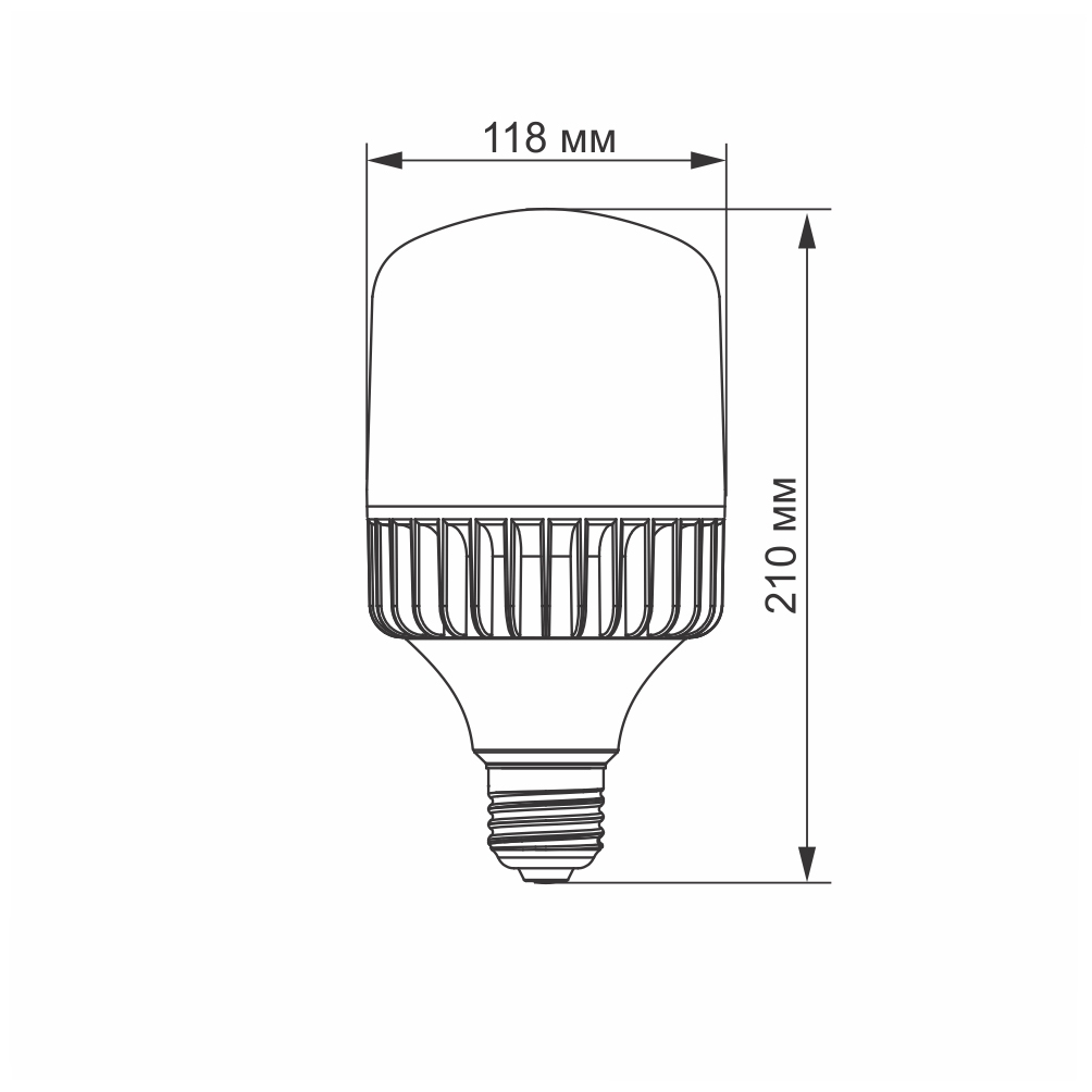 LED лампа VIDEX A118 50W E27 5000K