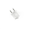 Plug without grounding straight 10A White TITANUM STANDARD - photo №2