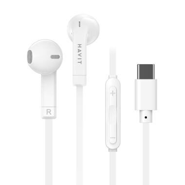 Навушники з мікрофоном HAVIT HV-E336C USB-C White - фото