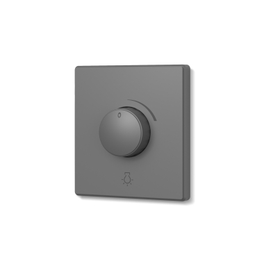 Dimmer 600W 1 way grey graphite VIDEX NOTA (VF-NT-DM600-GR) - photo