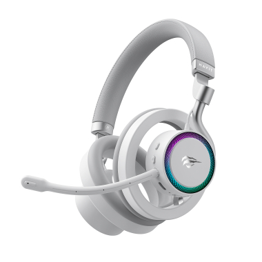 Бездротові ігрові навушники HAVIT Fuxi-H8 White + Gray - фото №5