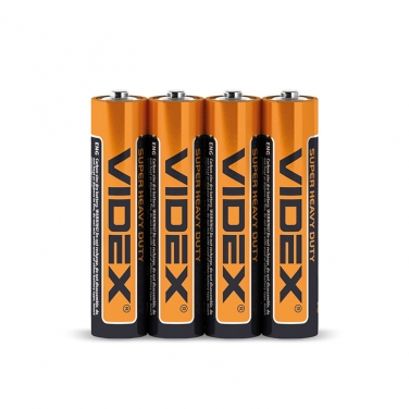 Heavy duty battery Videx R03P/AAA 4pcs SHRINK