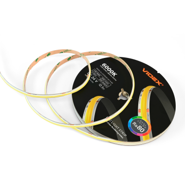 LED COB Strip Light VIDEX DC24V 55W 5M 6000K Ra80 IP20 VL-LSTCB320-24116-B5) - photo №7