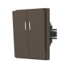 Switch 2 gang with LED backlight mokko VIDEX NOTA (VF-NT-SW2L-BR) - photo 