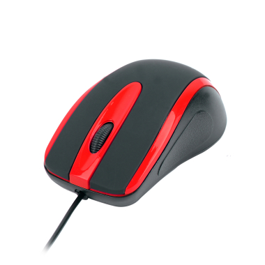 Дротова миша HAVIT HV-MS753 USB Black/Red (1000 DPI, 3 кл) - фото №2