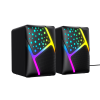 Стерео колонки HAVIT HV-SK763 USB RGB Black - фото №4
