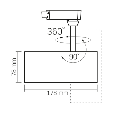 LED світильник трековий VIDEX 30W 60° 4100K чорний - фото №5