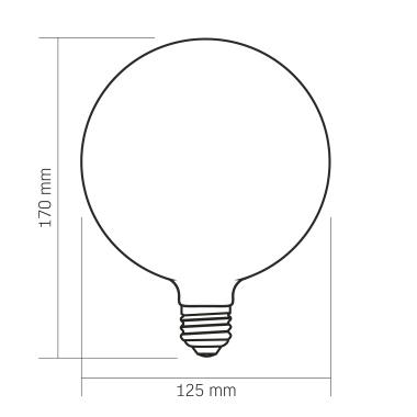 LED лампа VIDEX Filament VL-DG125MO 7W E27 3000K Porcelain dimmable - фото №3