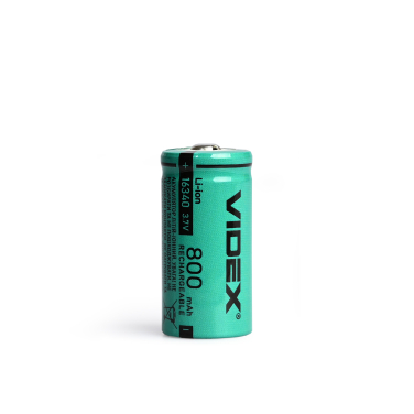 Battery Videx Li-Ion 16340(without protection) 800mAh bulk/1pcs