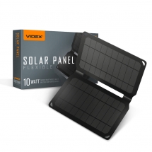Портативний зарядний пристрій сонячна панель VIDEX VSO-F510U 10W
