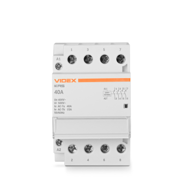 Модульний контактор 4п 40А 4НВ VF-RS-MC4O-40 VIDEX RESIST - фото №2