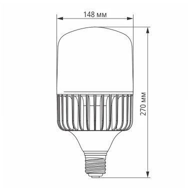 LED лампа VIDEX A145 100W E40 5000K - фото №3