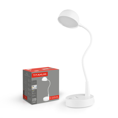 LED лампа настiльна з акумулятором TITANUM TLTF-012W 7W 3000-6000K - фото