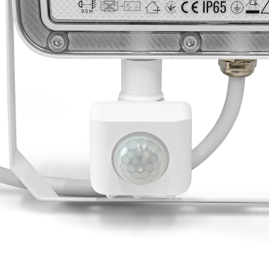 LED Floodlight VIDEX F5 50W 3000-5000-6500K with motion sensor 230V White (VL-F5-050CW-S) - photo №4