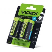 Батарейка лужна Videx LR2O/D 2шт BLISTER CARD