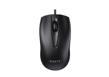 Дротова миша HAVIT HV-MS871 USB Black (1200 DPI, 3 кл) - фото