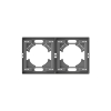 Frame 2 gang horizontal grey graphite VIDEX NOTA (VF-NT-FR2H-GR) - photo 